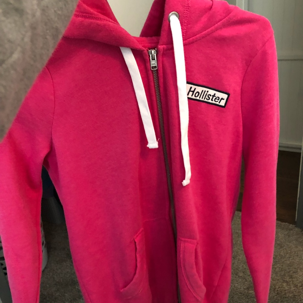 new pink, with tag hollister jacket!💘